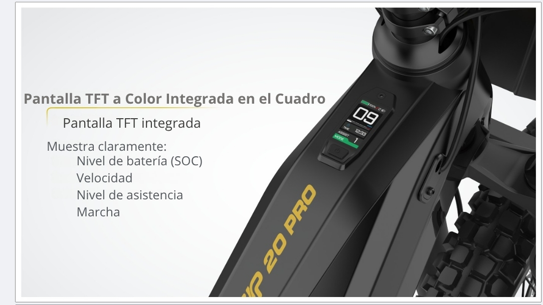 Características Bicicleta eléctrica RFN ZIP 20